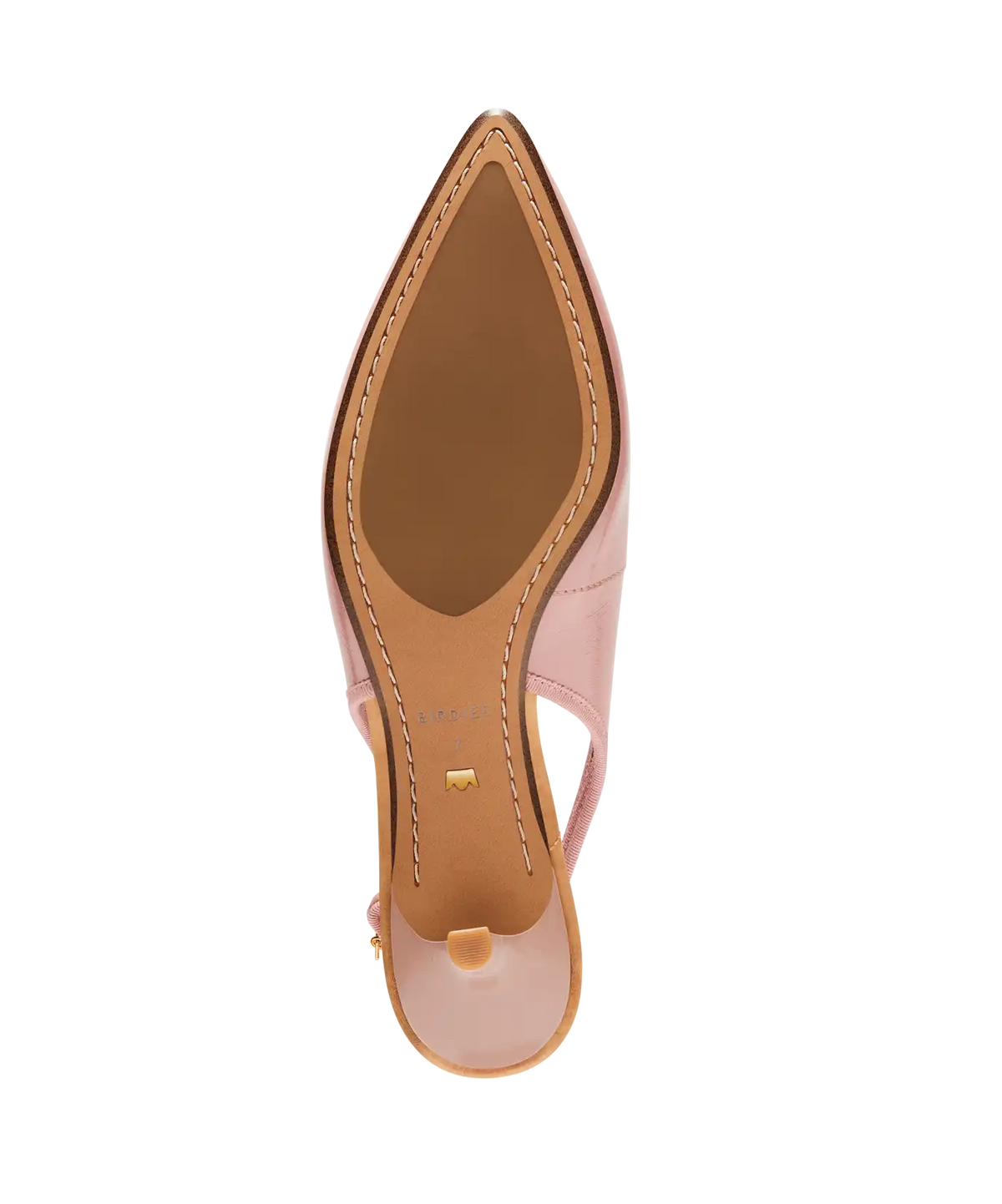 The Goldfinch Kitten Heel - Blush Patent Leather