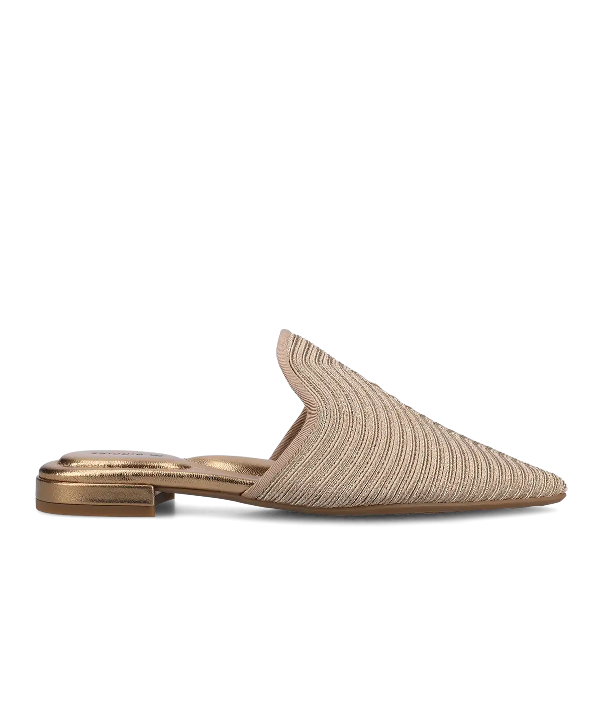 The Goldfinch 15 Mule - Gold Braiding