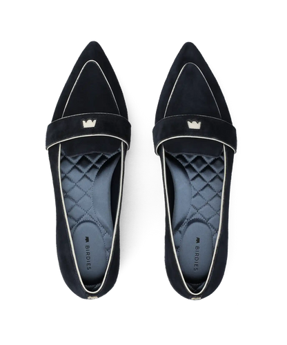 The Sparrow Loafer - Navy Suede