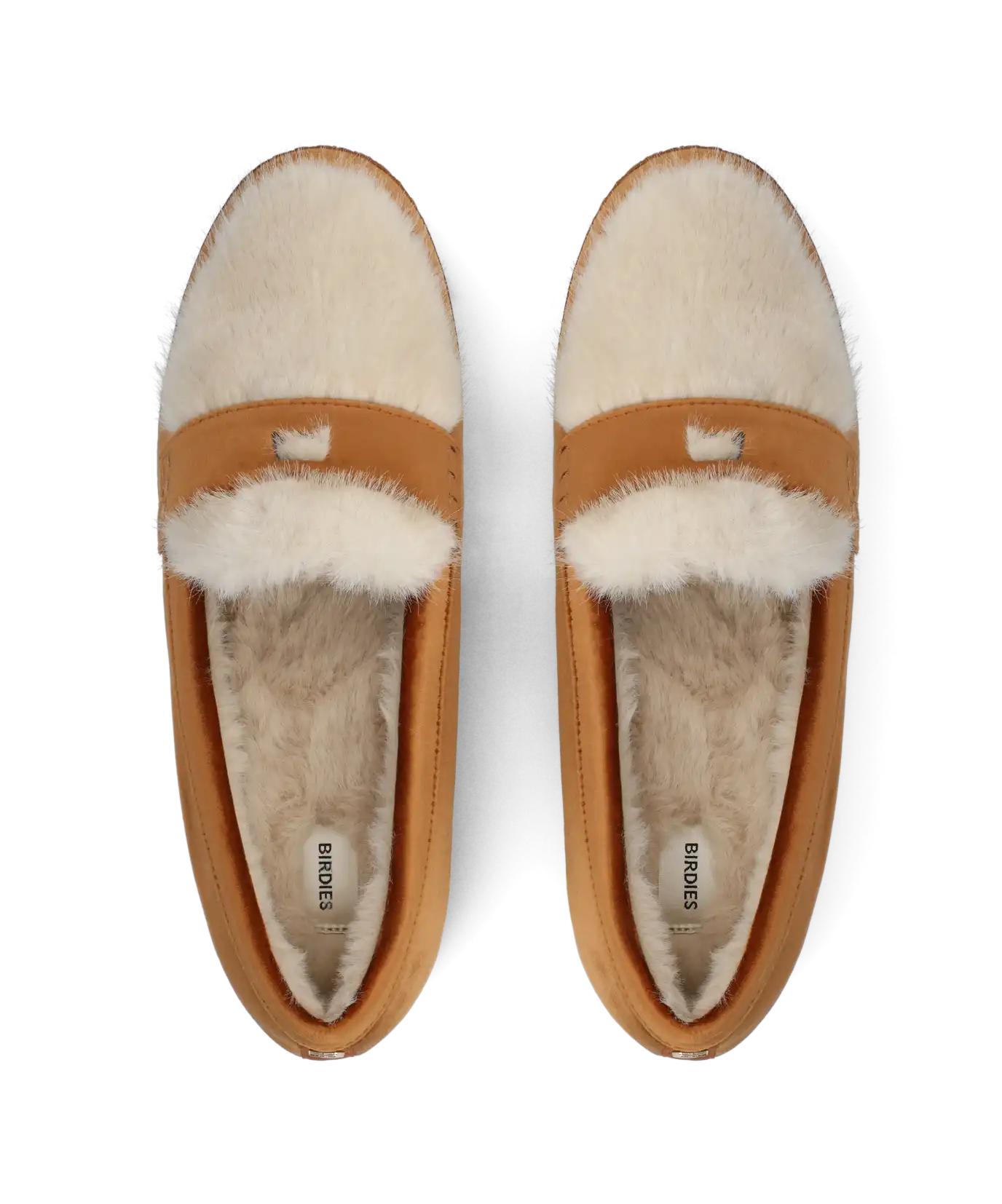 The Heron Loafer Cozy - Tan Velvet Faux Fur