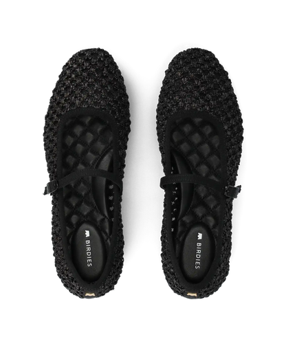 The Hummingbird Mary Jane - Black Openweave