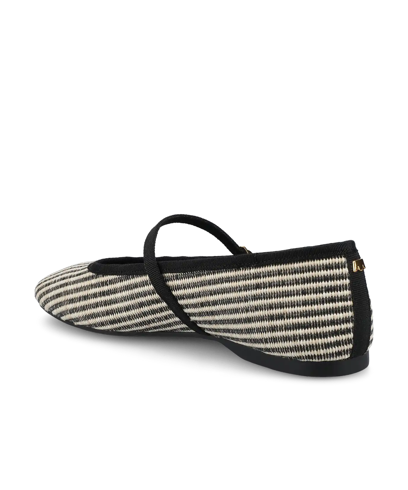 The Hummingbird Mary Jane - Black/Off White Two Tone Raffia