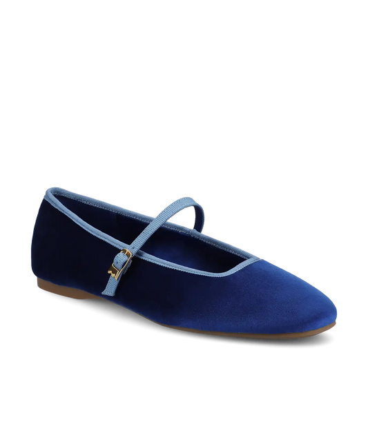 The Hummingbird Mary Jane - Empire Blue Velvet