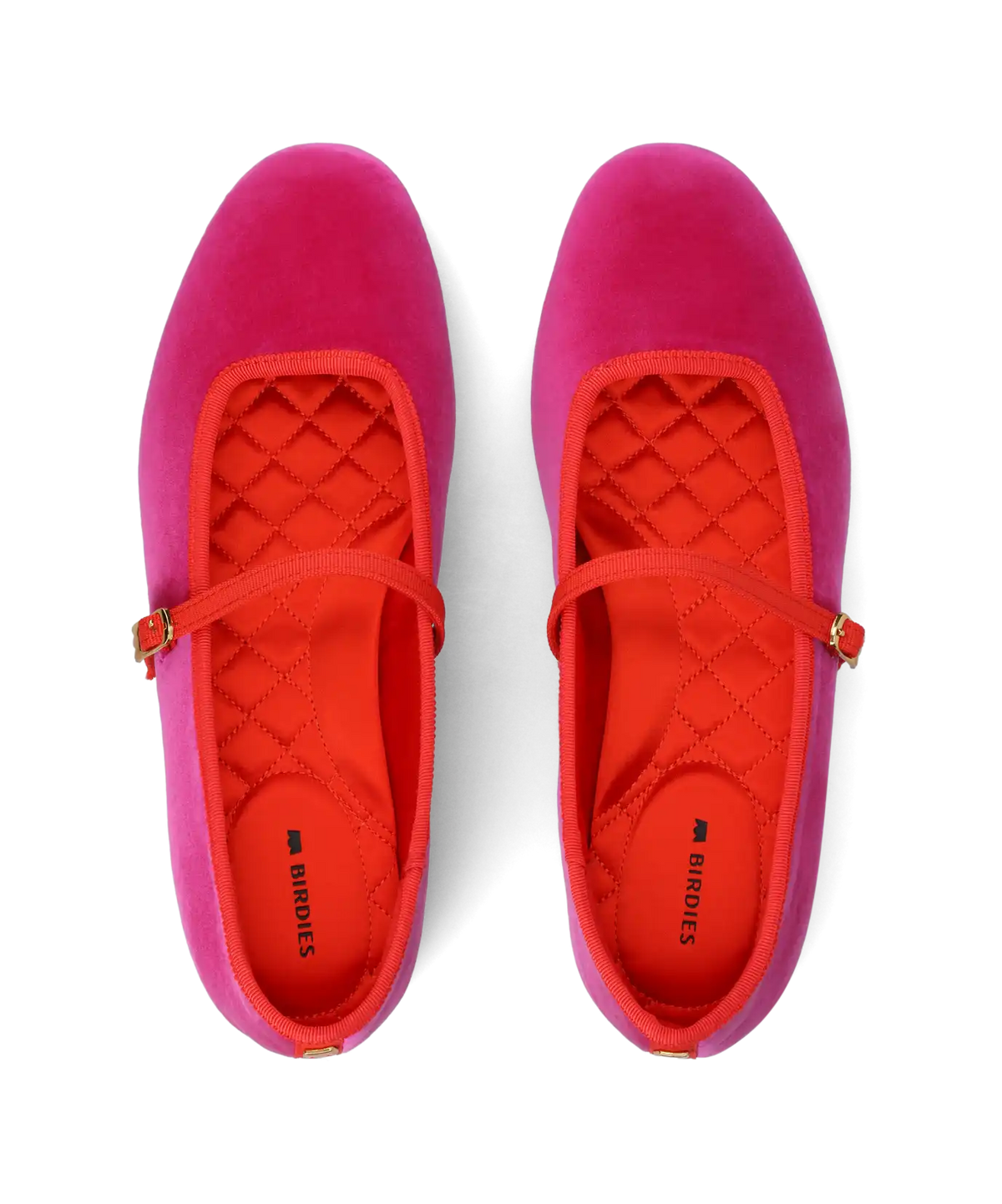 The Hummingbird Mary Jane - Hot Pink Velvet