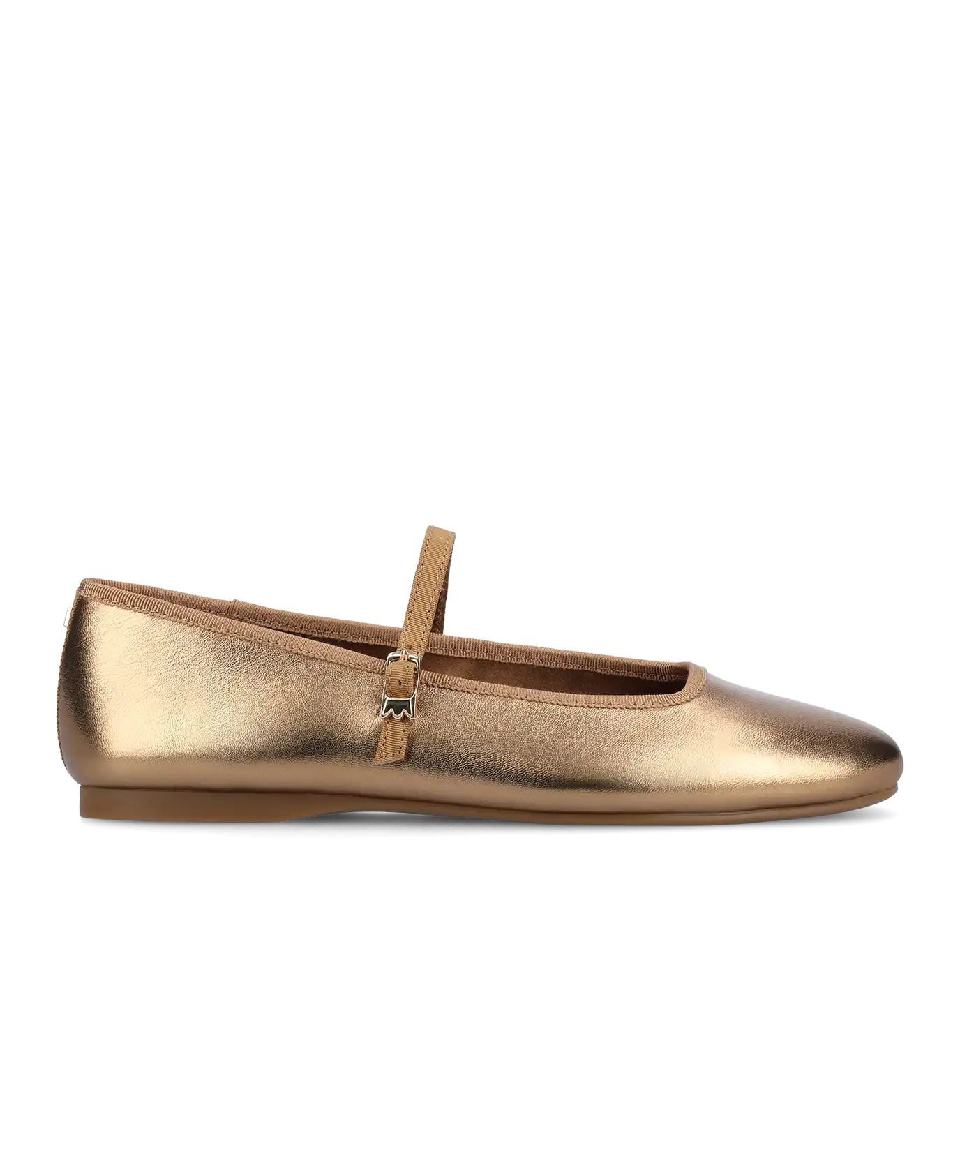 The Hummingbird Mary Jane - Vintage Gold Metal Leather