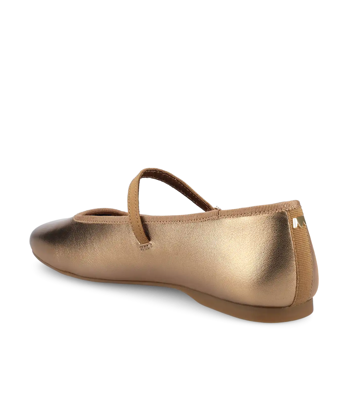 The Hummingbird Mary Jane - Vintage Gold Metal Leather