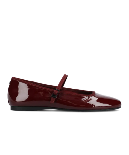 The Hummingbird  Mary Jane - Burgundy Patent
