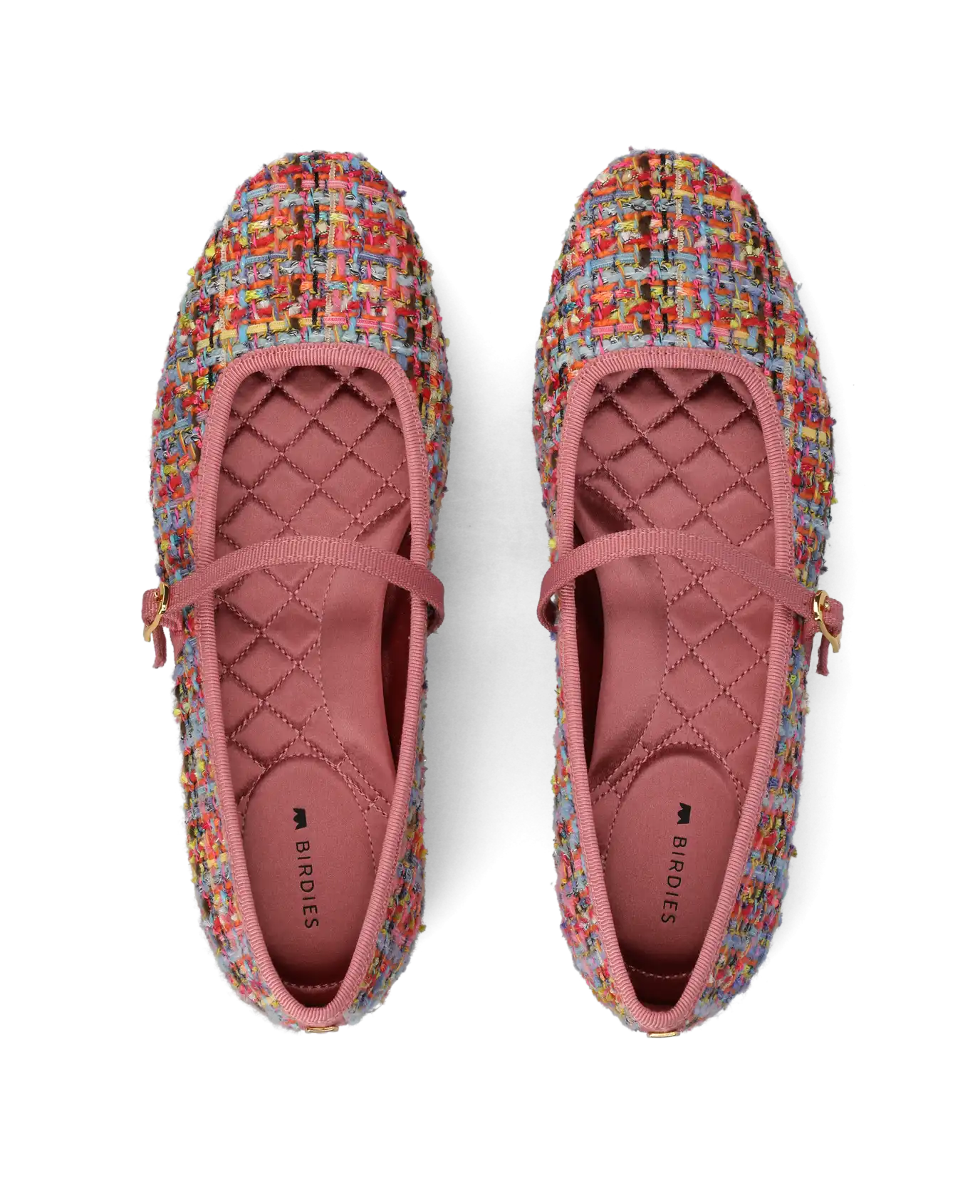 The Hummingbird Mary Jane - Pink Multi Tweed