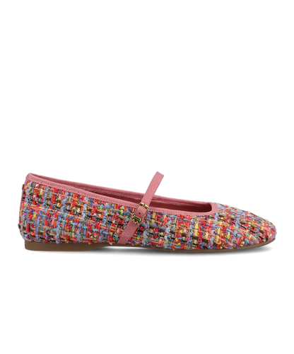 The Hummingbird Mary Jane - Pink Multi Tweed