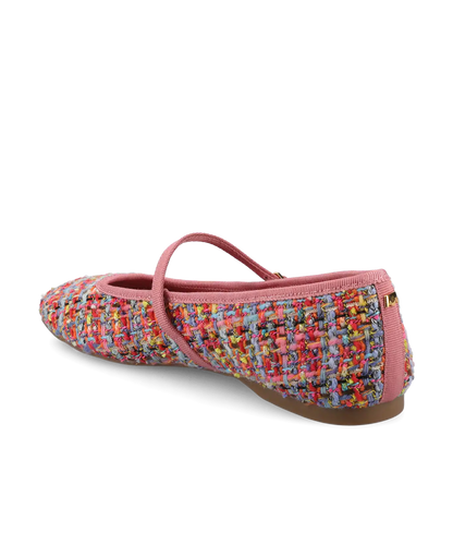 The Hummingbird Mary Jane - Pink Multi Tweed