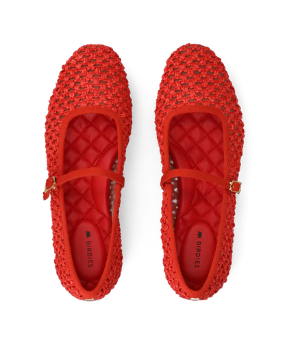 The Hummingbird Mary Jane - Red Openweave
