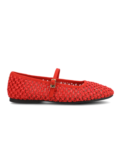 The Hummingbird Mary Jane - Red Openweave