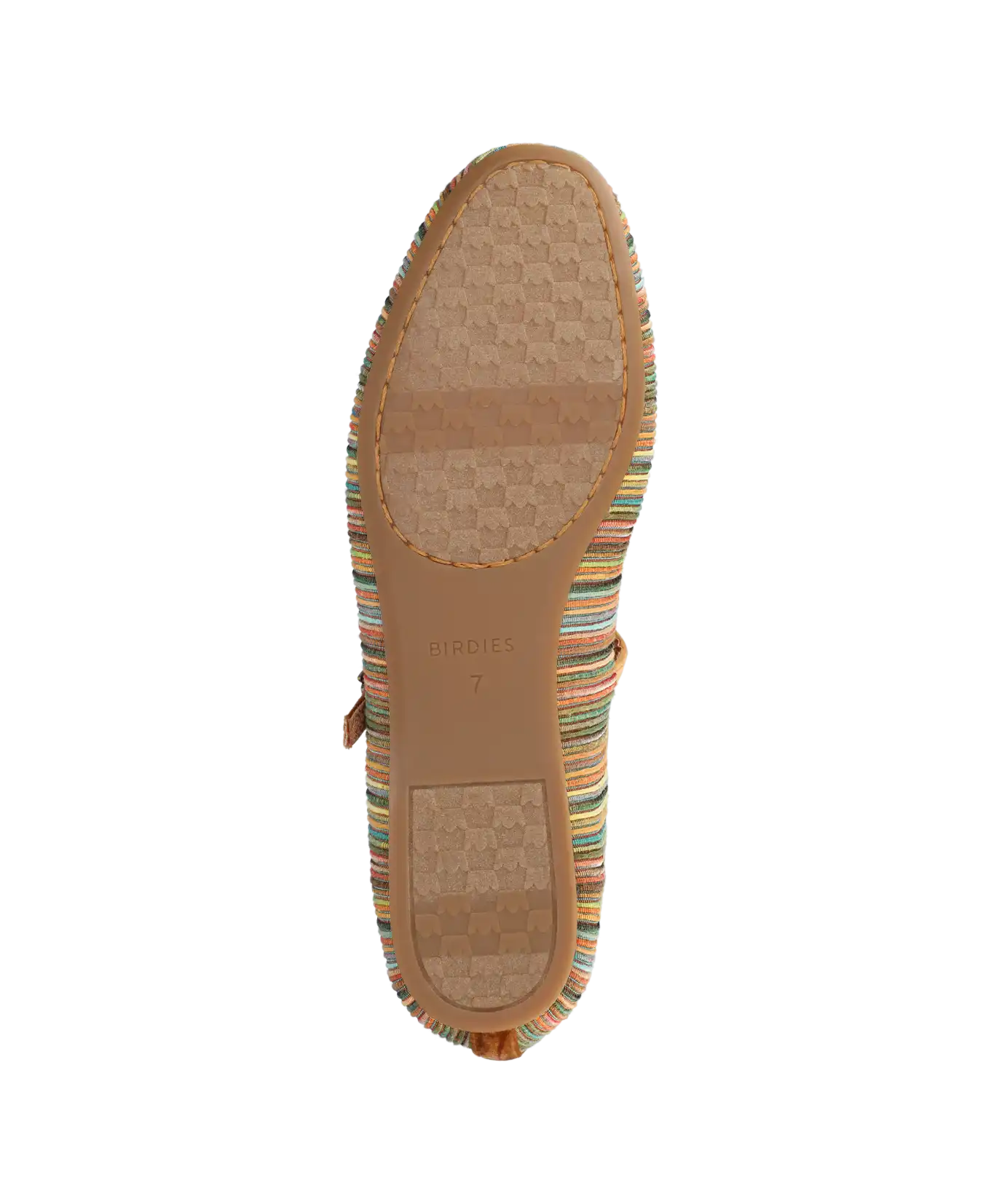 The Hummingbird Mary Jane Grosgrain - Tan Multi Stripe