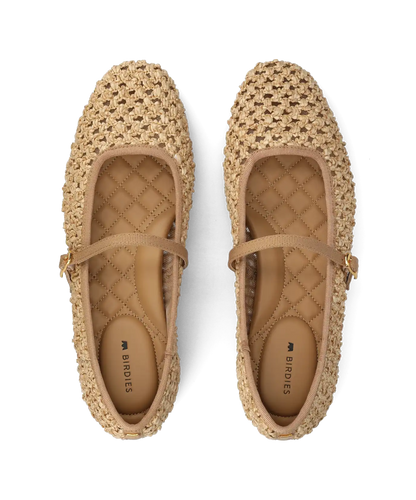 The Hummingbird Mary Jane - Tan Openweave