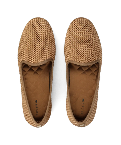 The Heron - Gold Woven Satin