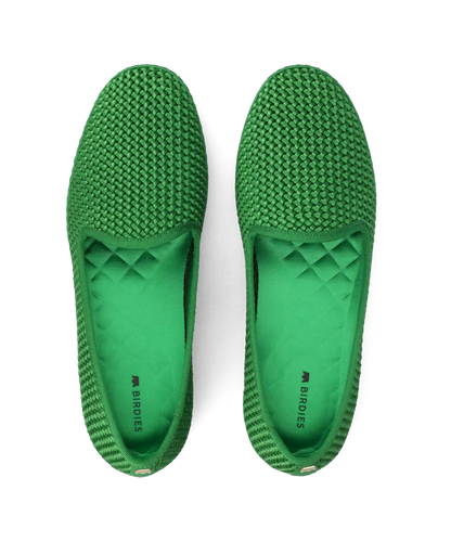 The Heron - Kelly Green Woven Satin