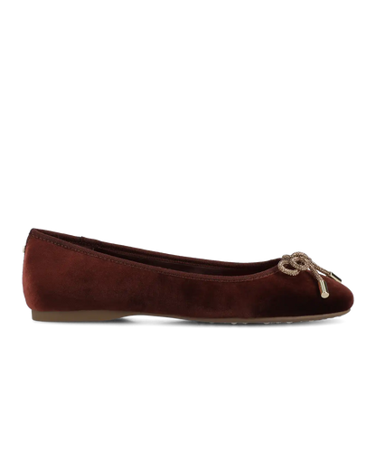 The Hummingbird - Brandy Velvet Jeweled Bow