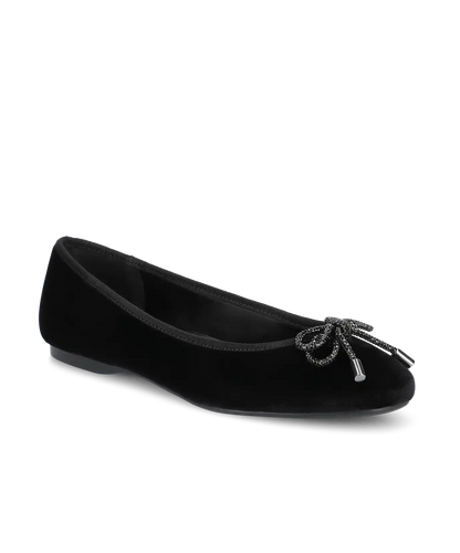 The Hummingbird - Black Velvet Jeweled Bow