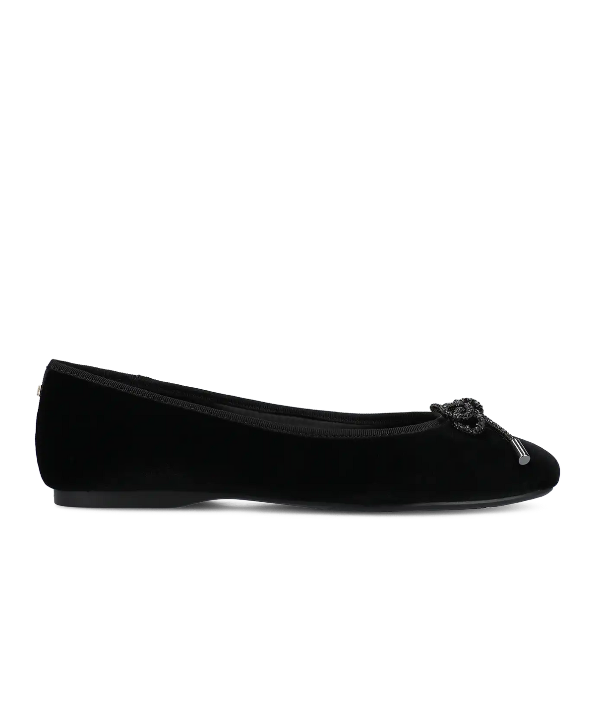The Hummingbird - Black Velvet Jeweled Bow