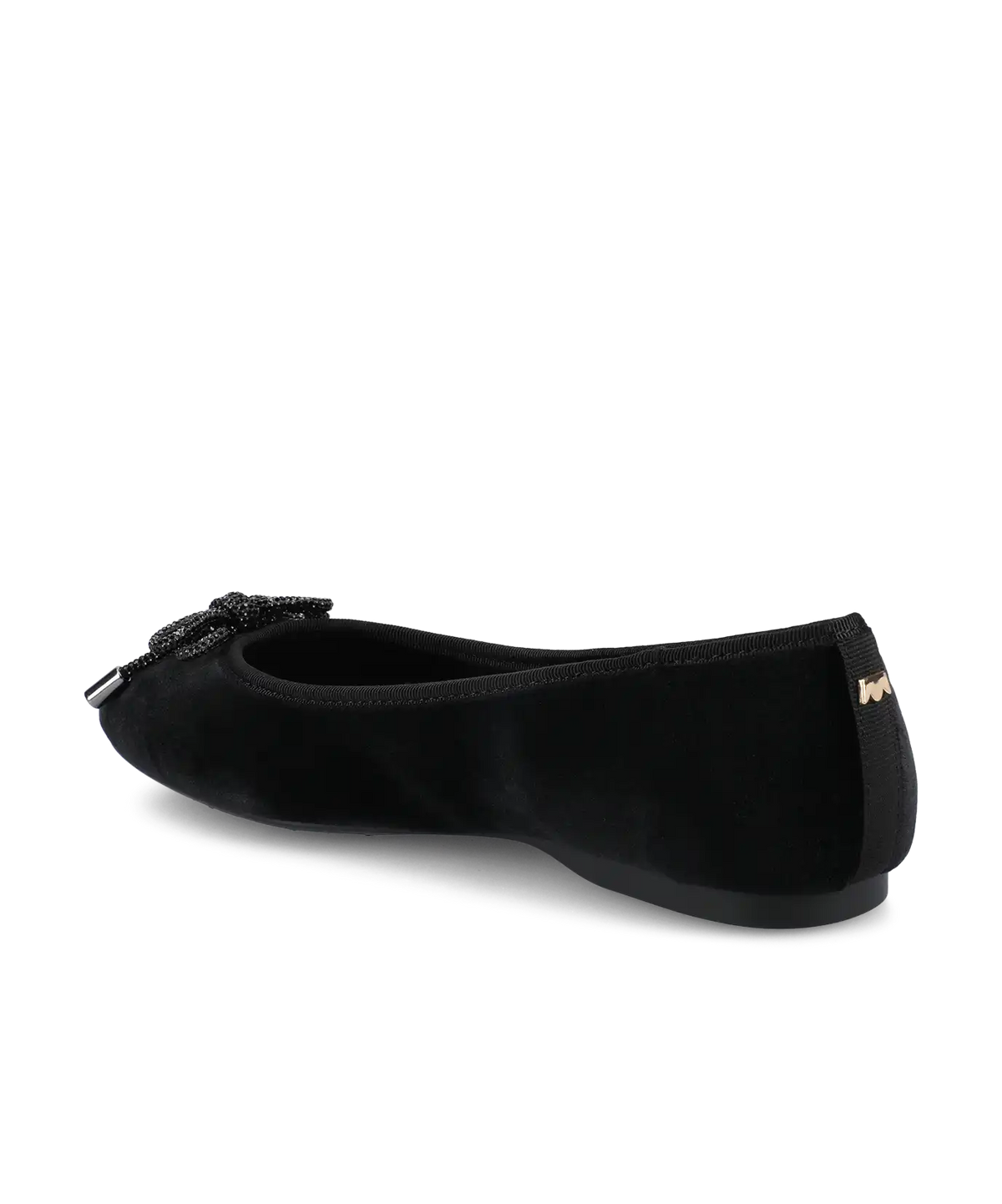 The Hummingbird - Black Velvet Jeweled Bow