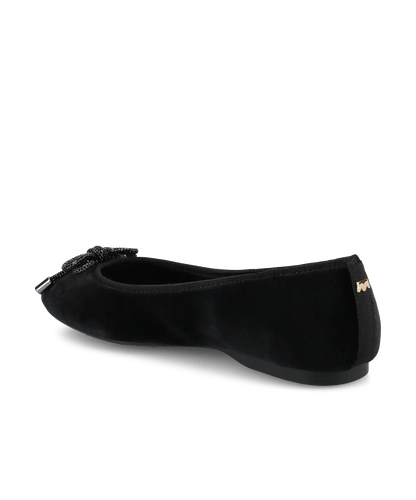 The Hummingbird - Black Velvet Jeweled Bow