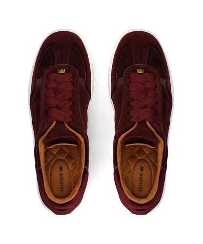 The Jay Sneaker - Burgundy Velvet