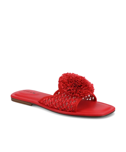 The Kiwi Pom - Red Openweave