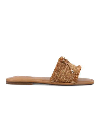 The Kiwi Bow - Tan Raffia