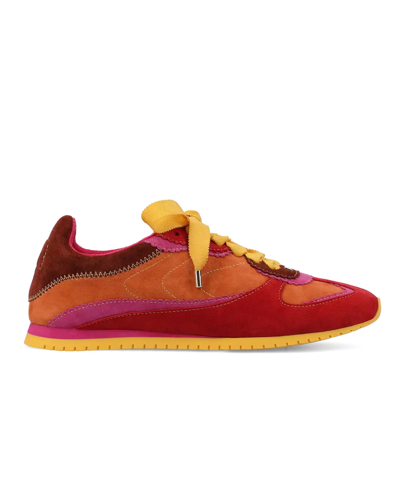 The Speedbird - Multi Burnt Orange Suede