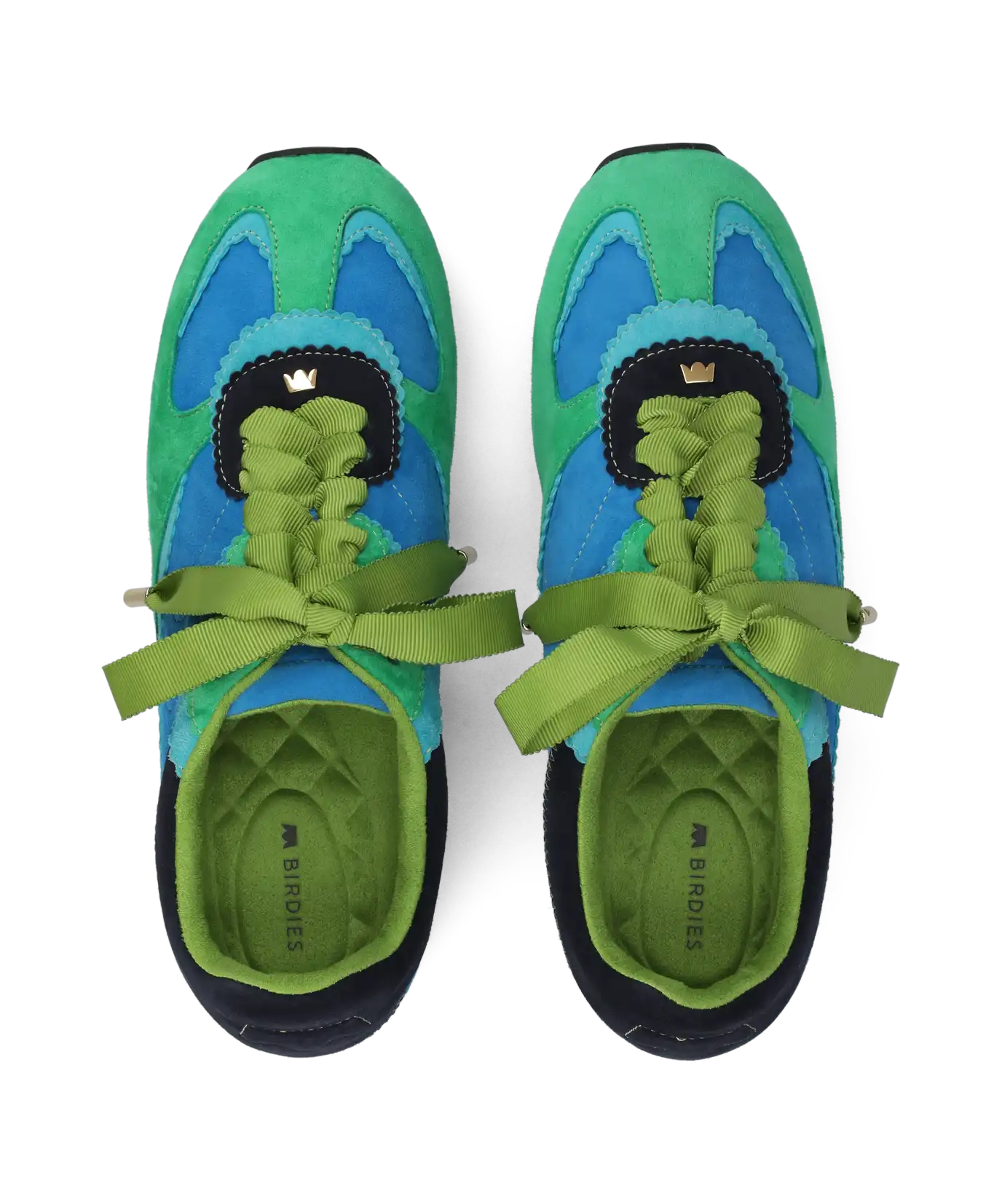 The Speedbird - Multi Cyan Suede