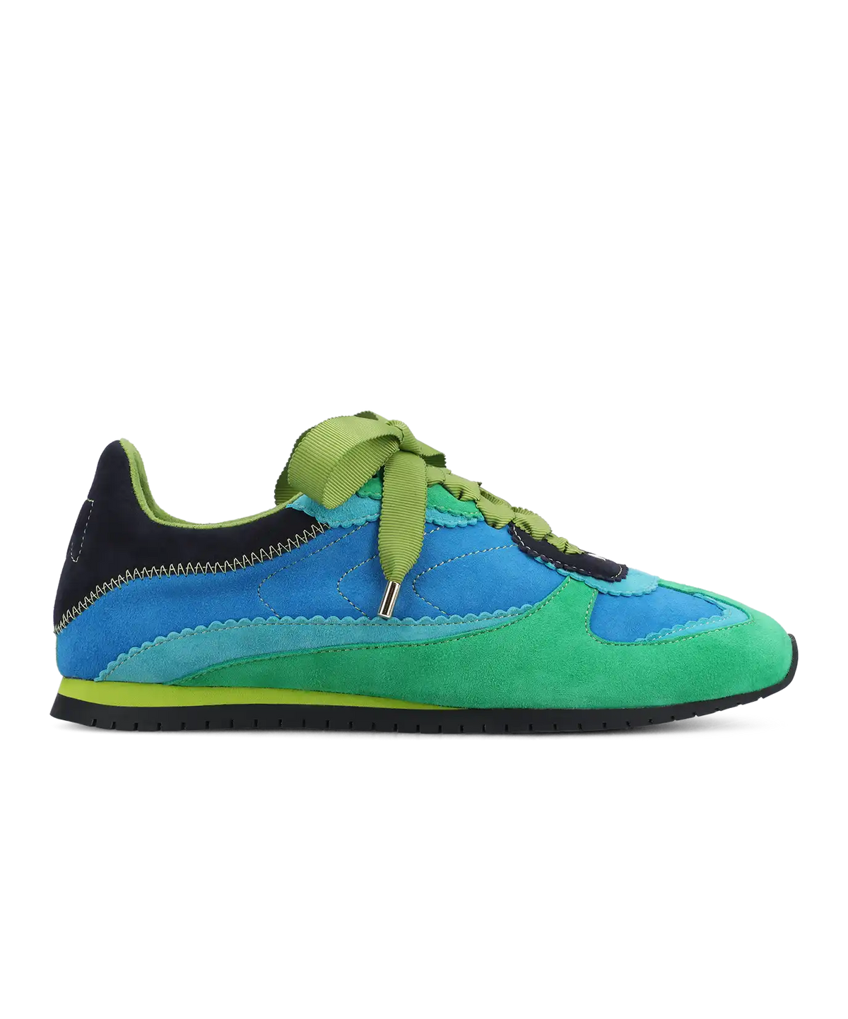 The Speedbird - Multi Cyan Suede