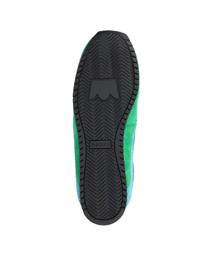 The Speedbird - Multi Cyan Suede