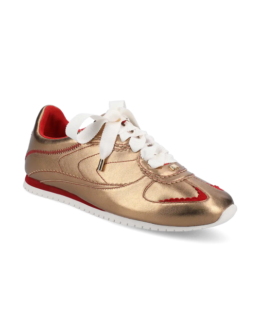 The Speedbird - Vintage Gold Metal Leather