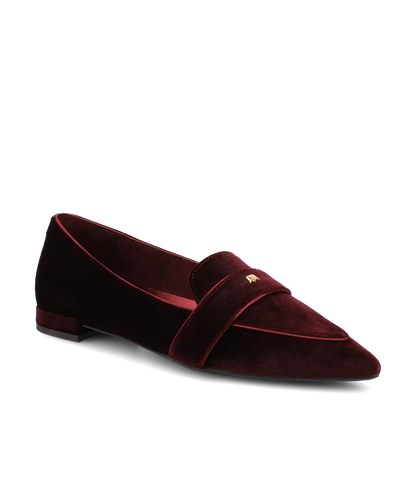 The Sparrow Loafer - Burgundy Velvet