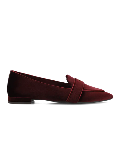 The Sparrow Loafer - Burgundy Velvet