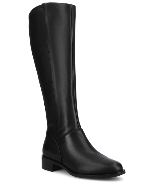 The Starling Tall Boot - Black Leather
