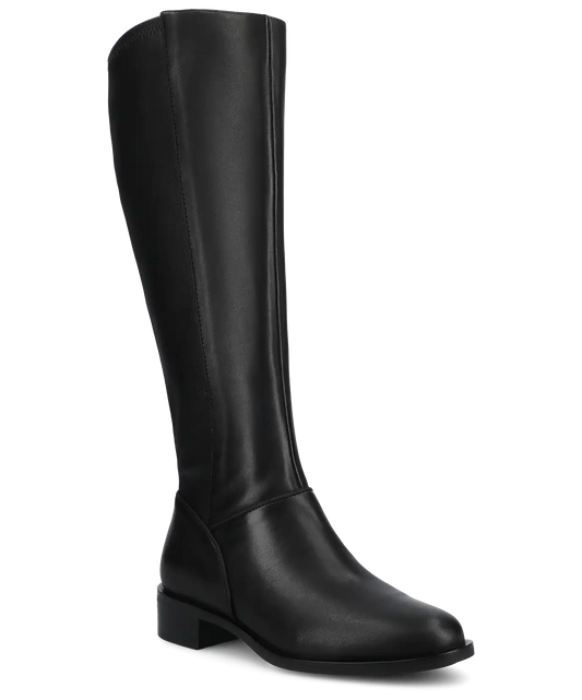 The Starling Tall Boot - Black Leather
