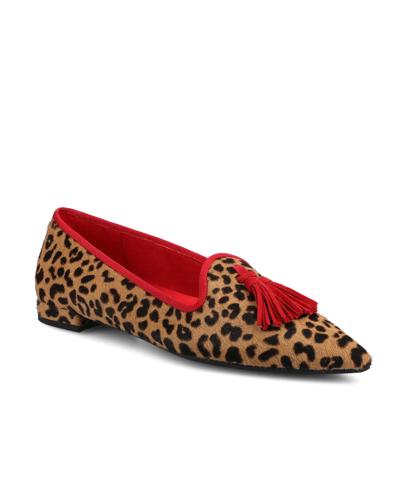 The Starfinch 15 Tassel - Leopardprint Haircalf