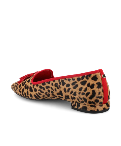 The Starfinch 15 Tassel - Leopardprint Haircalf