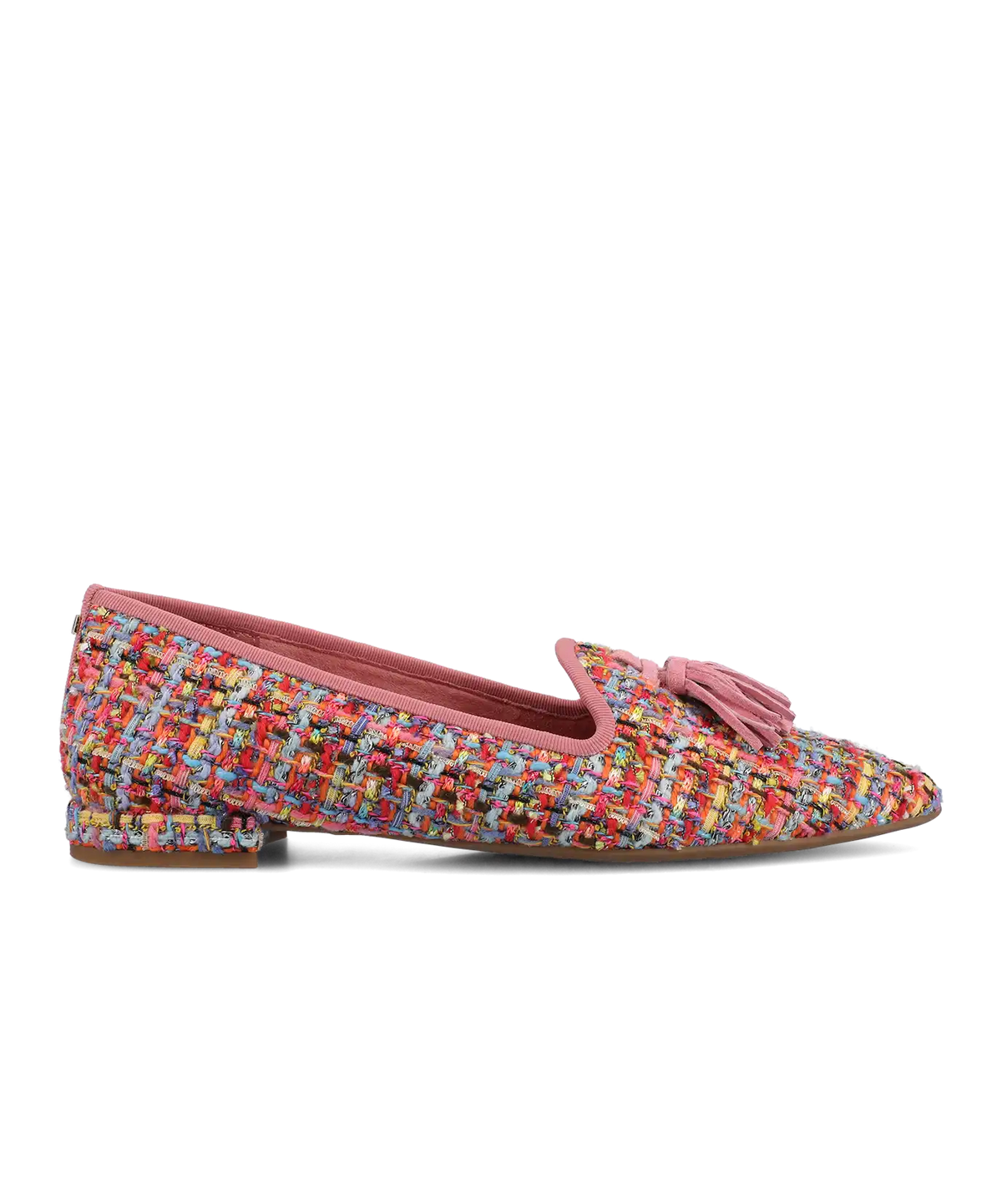 The Starfinch 15 Tassel - Pink Multi Tweed