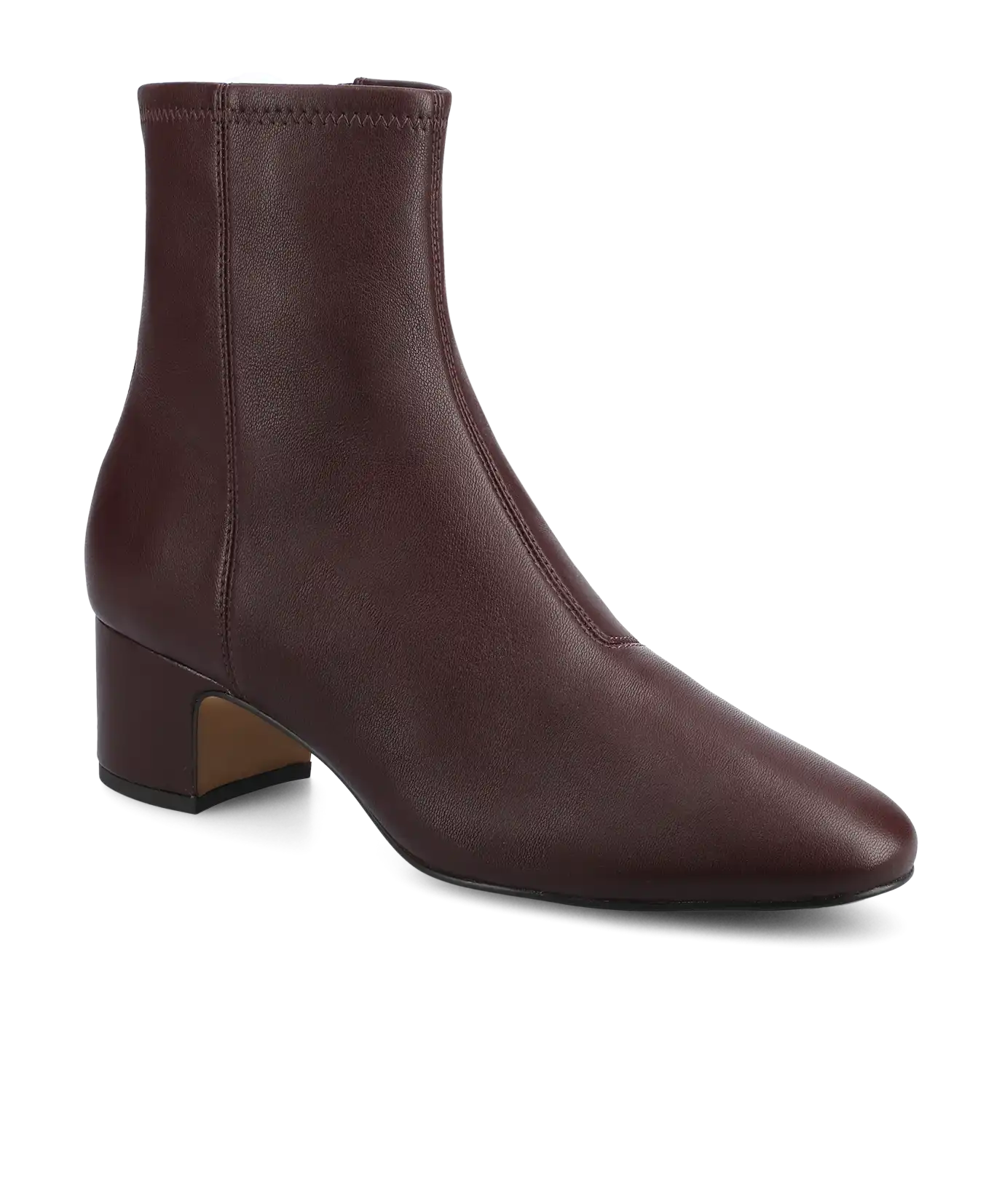 The Starling 50 Bootie - Burgundy Stretch Leather
