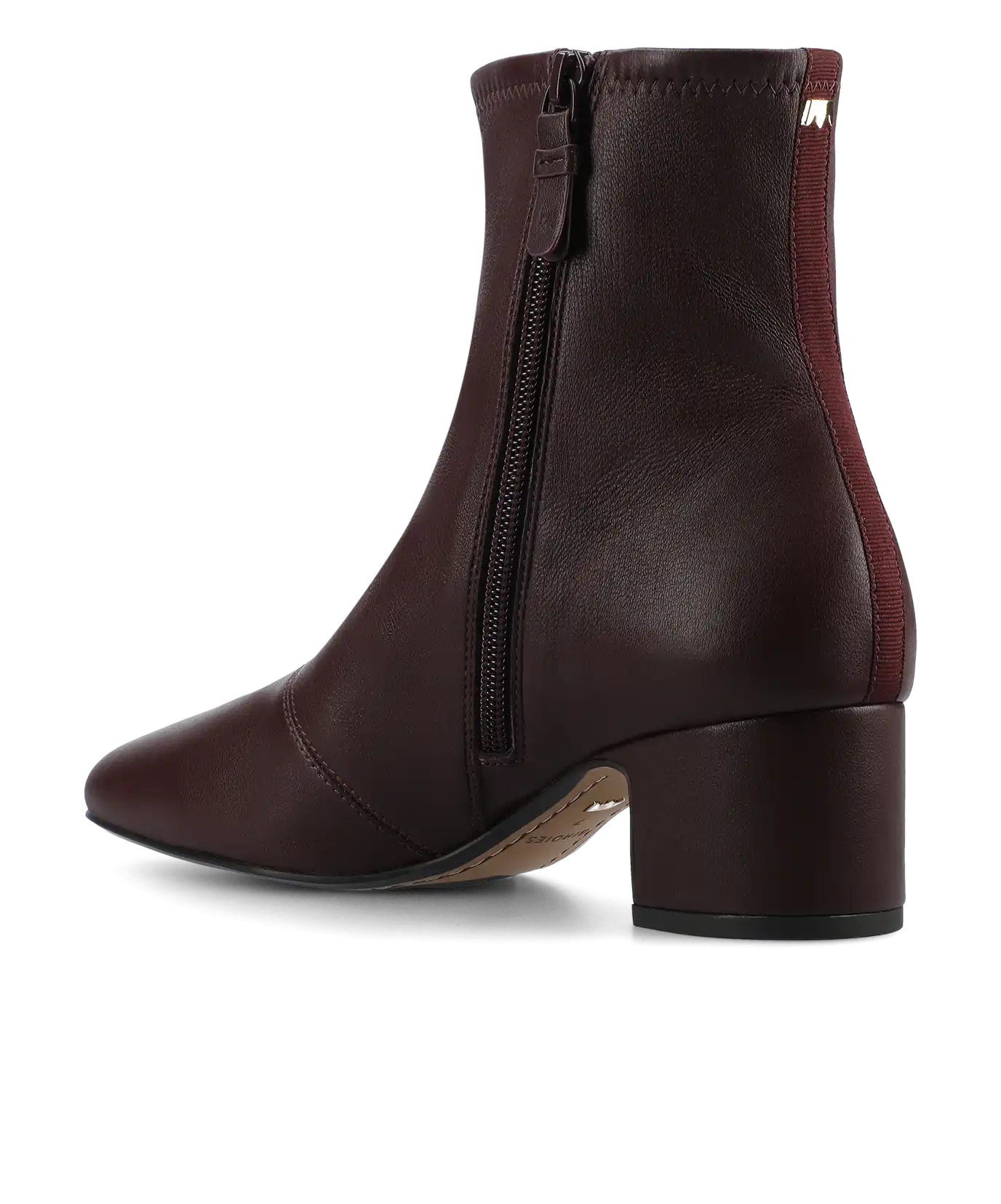 The Starling 50 Bootie - Burgundy Stretch Leather