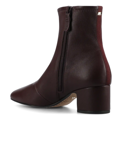 The Starling 50 Bootie - Burgundy Stretch Leather