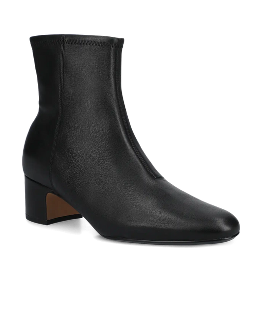 The Starling 50 Bootie - Black Stretch Leather