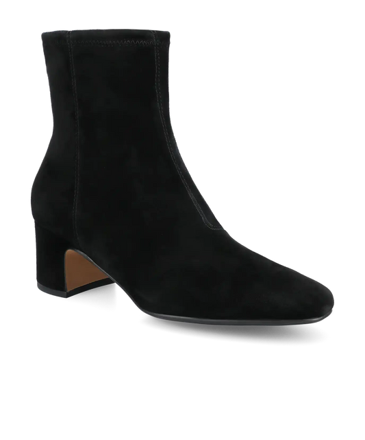 The Starling 50 Bootie - Black Stretch Suede