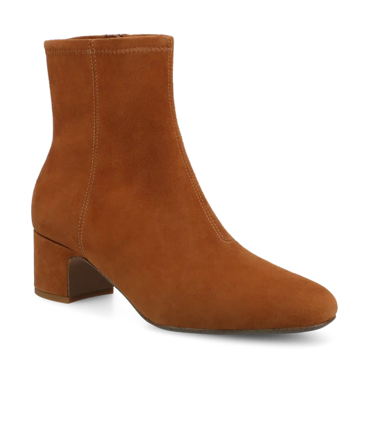 The Starling 50 Bootie - Tan Stretch Suede
