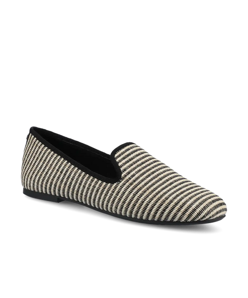 The Starling - Black/Off White Two Tone Raffia